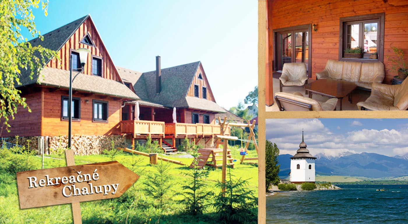 Rekreačné chalupy na Liptove pre 2 alebo 6 osôb