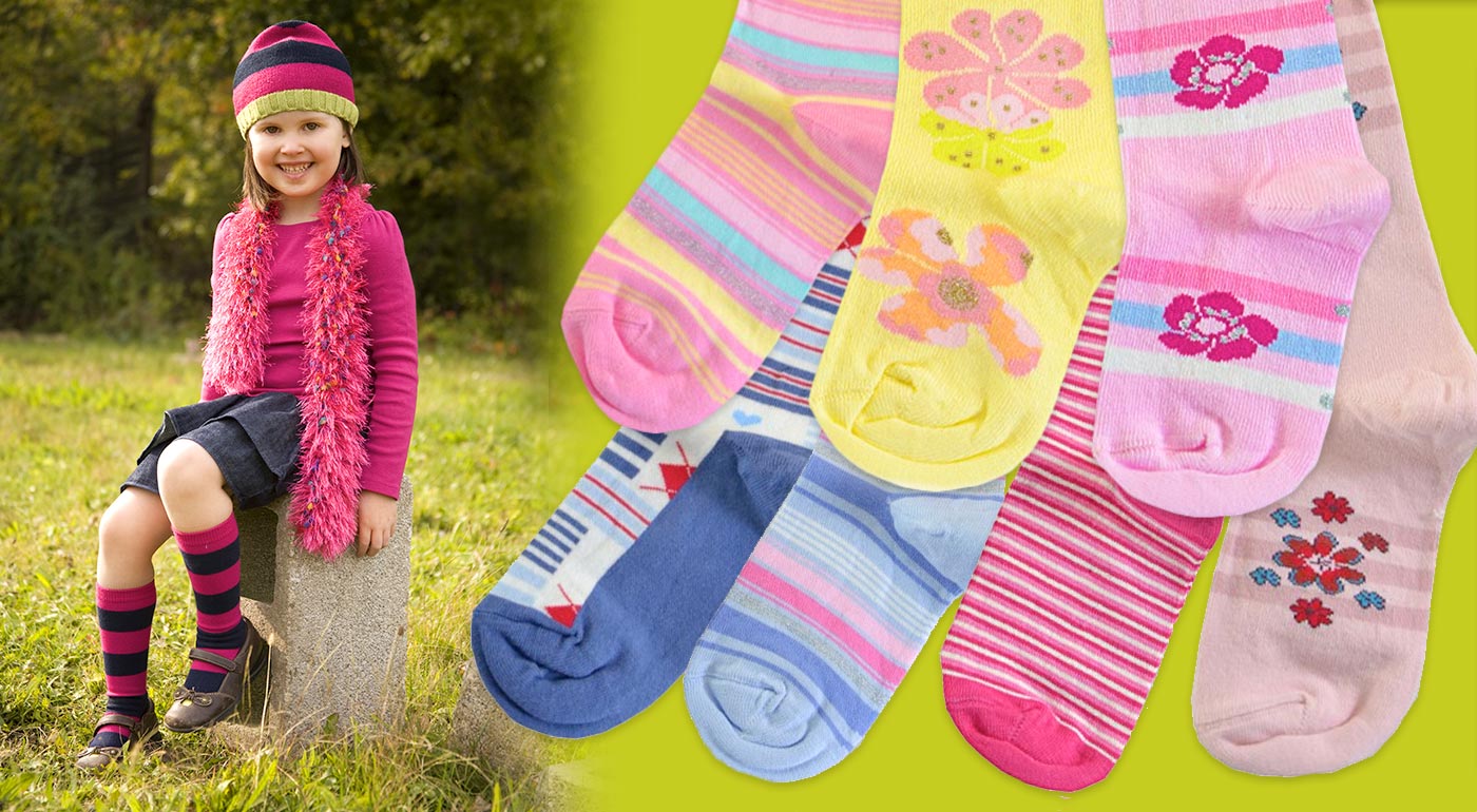 5 párov bavlnených detských pokdkolienok Gatta