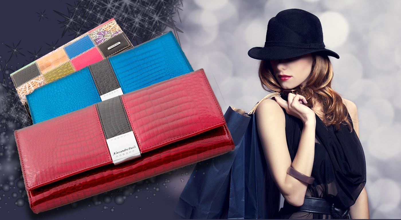 Luxusné dámske peňaženky z lakovanej kože