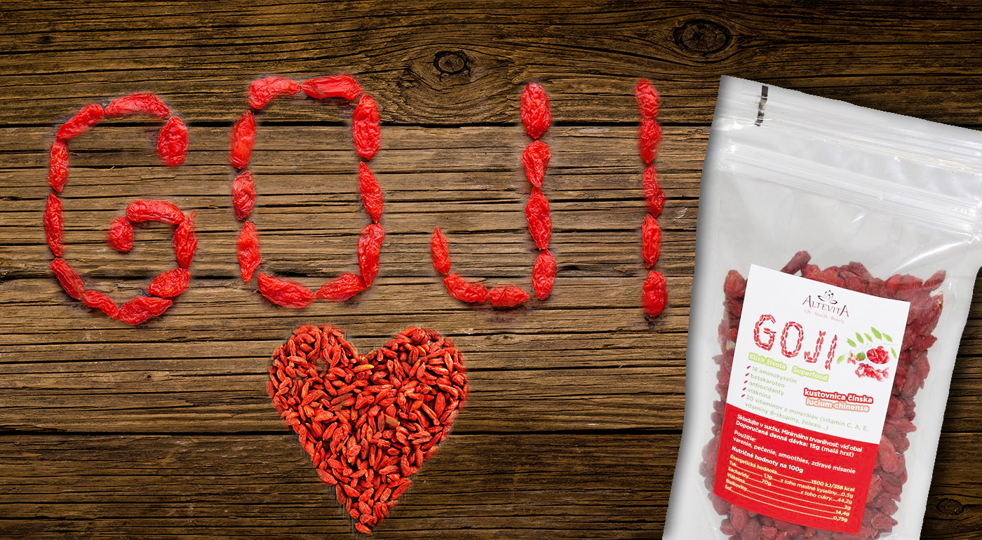 Goji semienka - elixír mladosti nabudí aj vás!