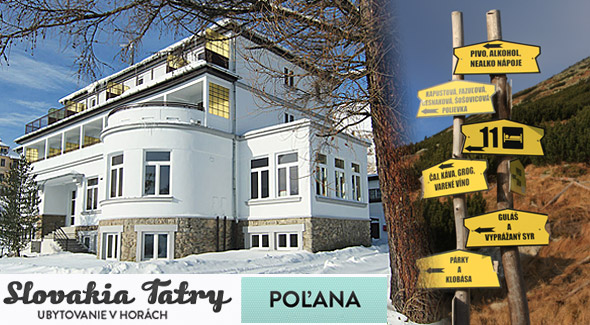 Penzión POĽANA*** Vysoké Tatry - 4 dňový pobyt v Starom Smokovci.