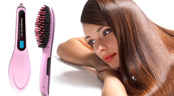 Digitálna antistatická keramická kefa so žehličkou