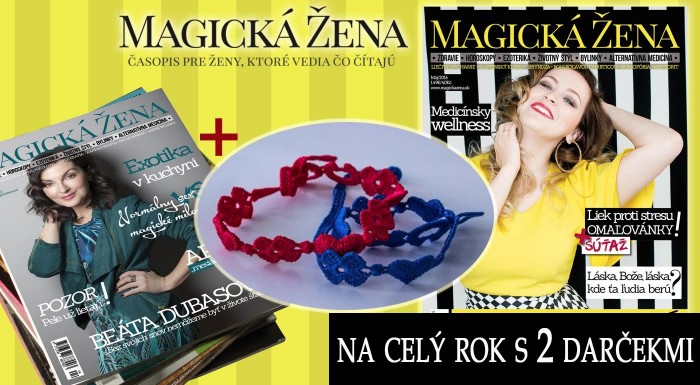 Časopis Magická žena na celý rok s 2 darčekmi