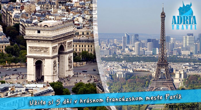 Romantický zájazd - Paríž na 5 dní s CK Adria Travel. 