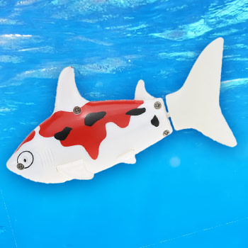 Robotická ryba - farba bielo-červená