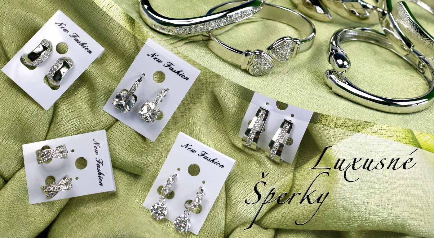 Luxusné dámske náramky a náušnice