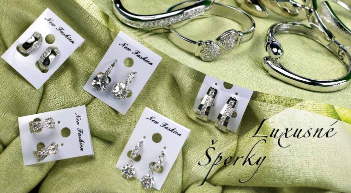 Luxusné dámske náramky a náušnice