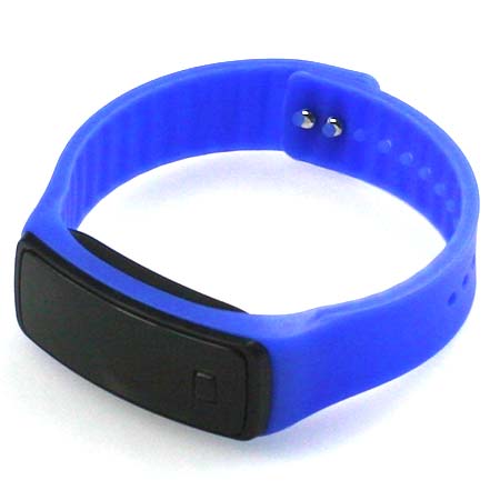 Silikónové hodinky s LED displejom - farba tmavomodrá