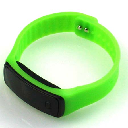 Silikónové hodinky s LED displejom - farba svetlozelená