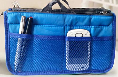 Organizér do kabelky tmavomodrý