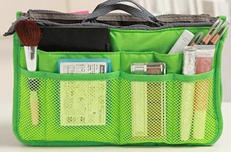 Organizér do kabelky zelený