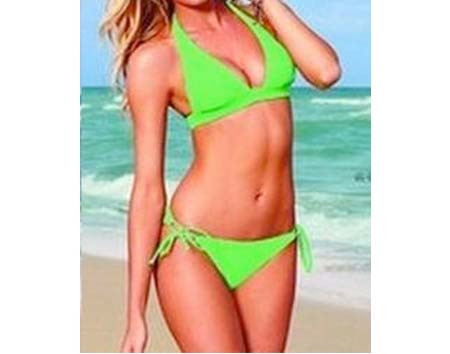 Dámske plavky Simply univerzálna veľkosť - farba zelená