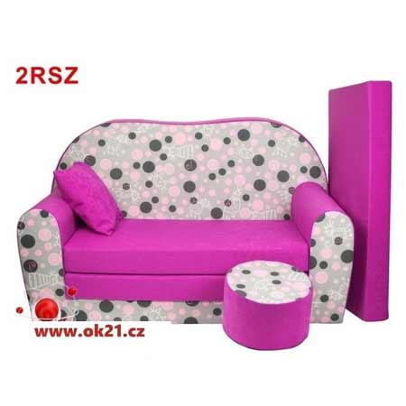 Rozkladacie veľké kreslo pre deti - vzor 2RSZ