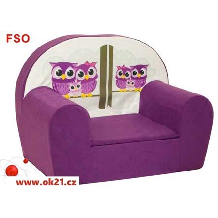Rozkladacie malé kreslo pre deti - vzor FSO