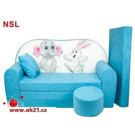 Rozkladacie veľké kreslo pre deti - vzor NSL