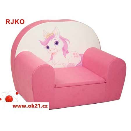 Rozkladacie malé kreslo pre deti - vzor RJKO