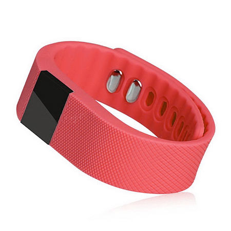 Inteligentný fitness náramok - farba červená