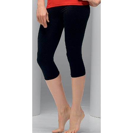 Trojštvrťové legíny čierne bambusové M/L 72 cm veľkosť, 66 cm dĺžka a 88 cm pás (natiahnutý na maximum)