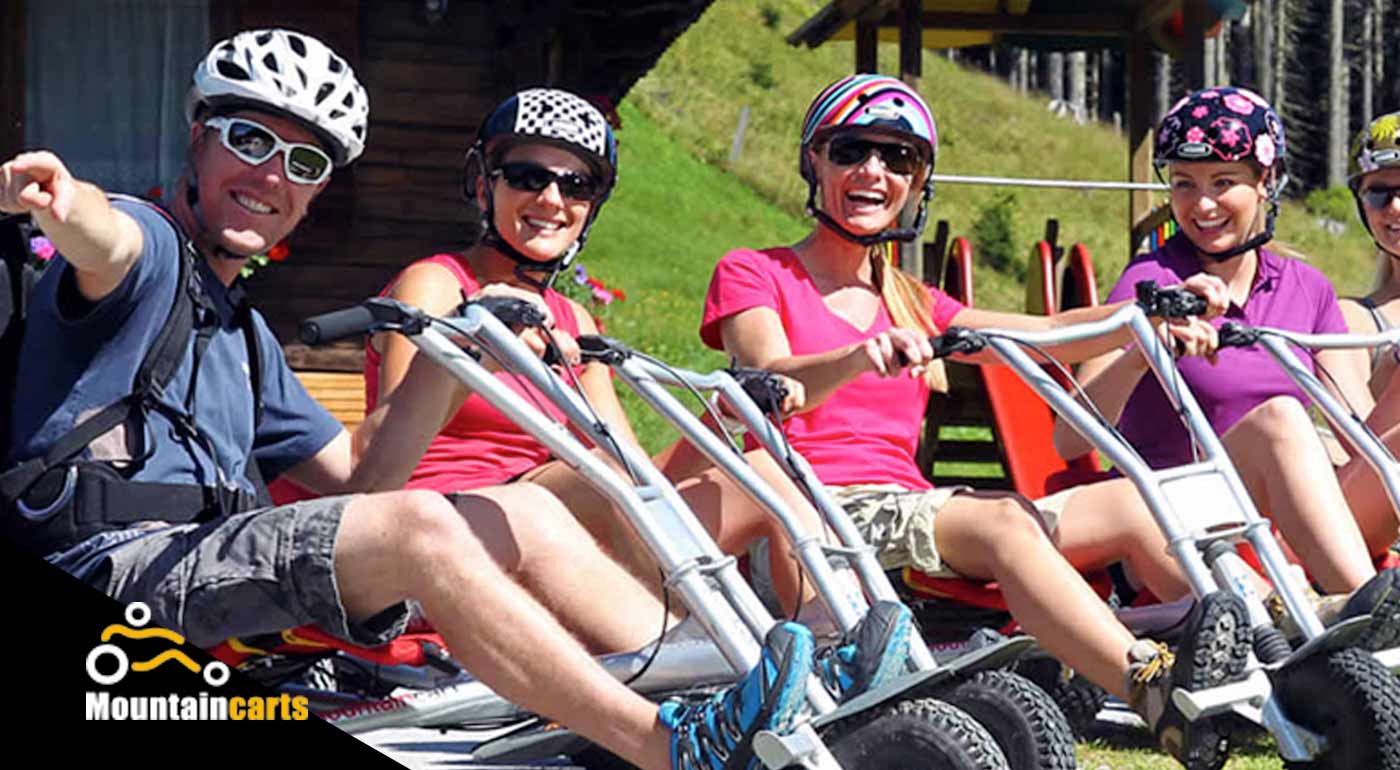 Jazda na downhillovej trojkolke 