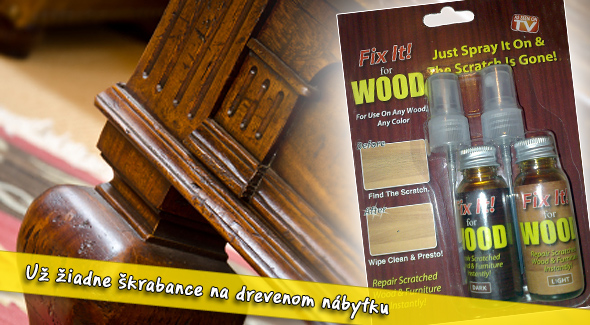 Korekčný sprej Fix it na drevo vrátane poštovného a balného.