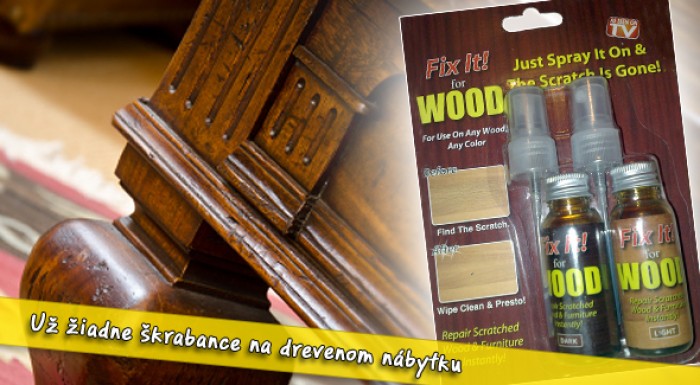 Korekčný sprej Fix it na drevo vrátane poštovného a balného.
