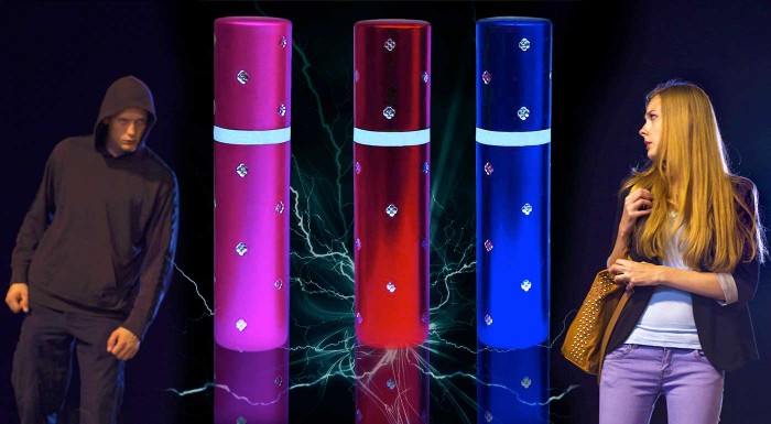 Dámsky paralyzér a baterka v tvare rúžu