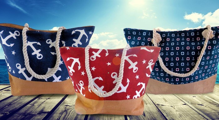 Štýlové tašky s námorníckym dizajnom