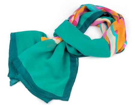 Šatka Ruža - farba tyrkysová