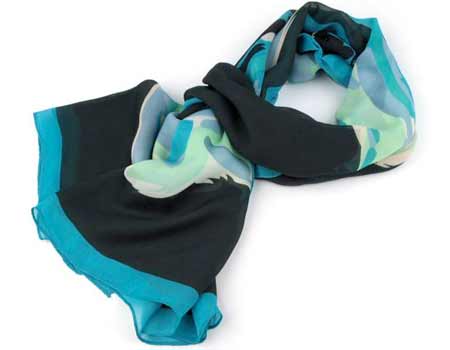 Šatka Ruža - farba tmavozelená