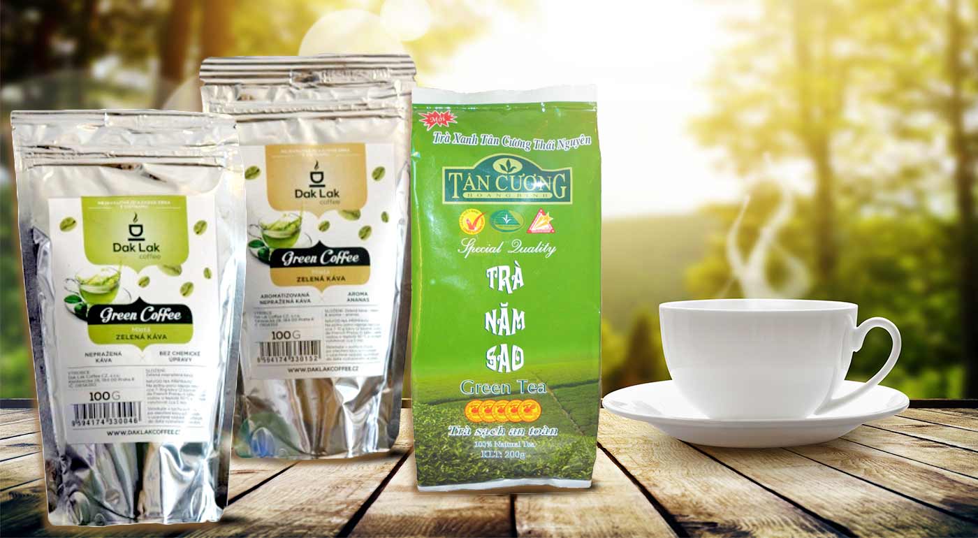 Zelený čaj alebo BIO zelená káva pre vaše zdravie