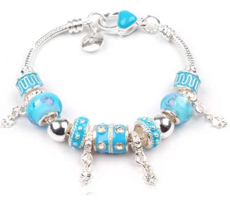 Náramok LOOP - farba azúrová