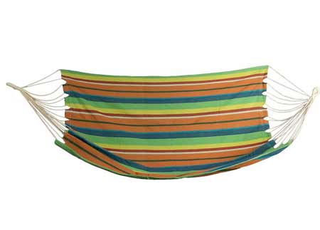 Hojdacia sieť Double pre 2 osoby - farba oranžovo-zelená