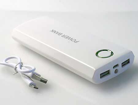 Power banka B-20000P bielo-zelená