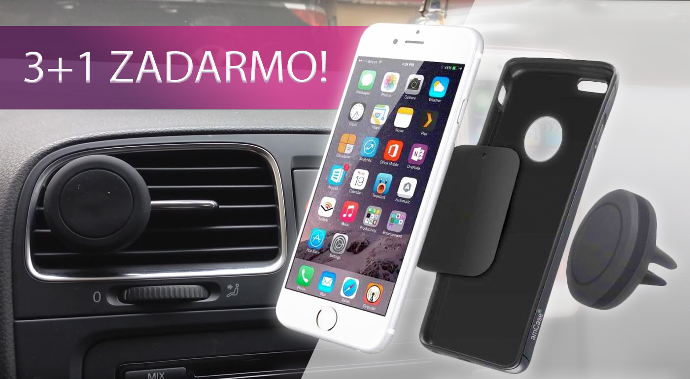 Magnetický držiak na mobil do auta. 3+1 ZDARMA! 