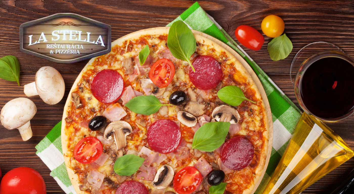 Chrumkavá Pizza v La Stella v Hlohovci