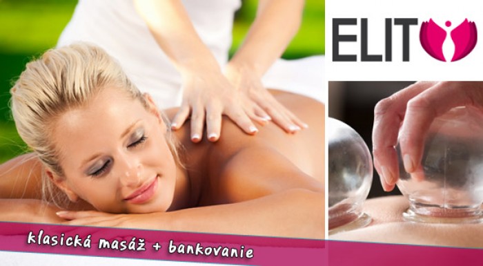 Oddych a wellness v Trnave: 30 min. masáž + 30 min. bankovanie