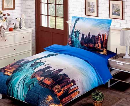 3D obliečky - New York a Socha Slobody