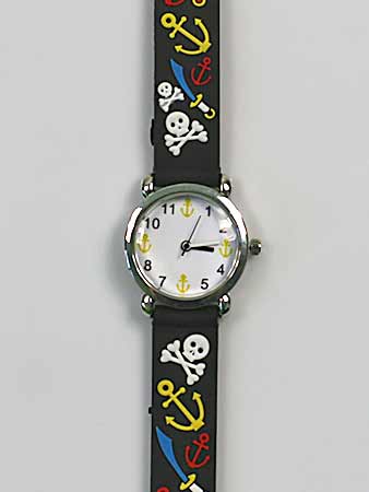 Detské ručičkové hodinky s motívom pirátov