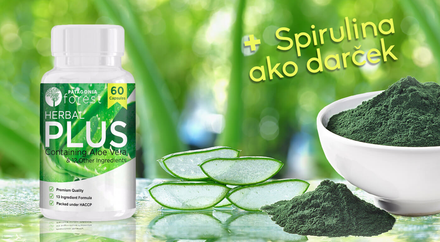 Herbal Plus komplex s aloe vera pre detox a očistu