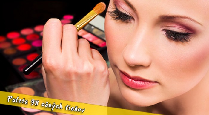 Zvodný pohľad - paleta 98 očných tieňov. Dokonalá vizáž za menej.
