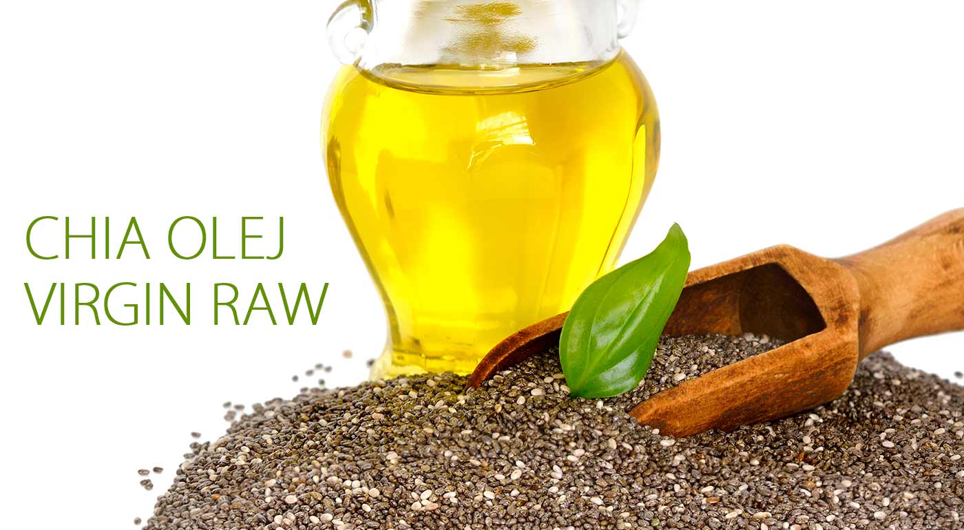 Zdravý olej zo semienok Chia lisovaných za studena