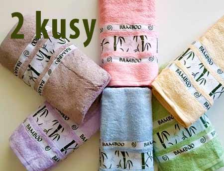2 kusy bambusových osušiek