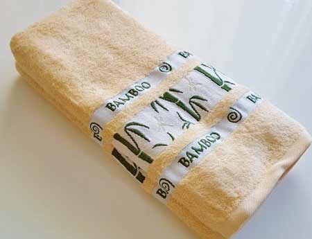 1 kus bambusovej osušky - farba žltá