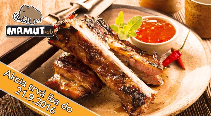 Mamutia zľava na rebierka v Mamut Pube