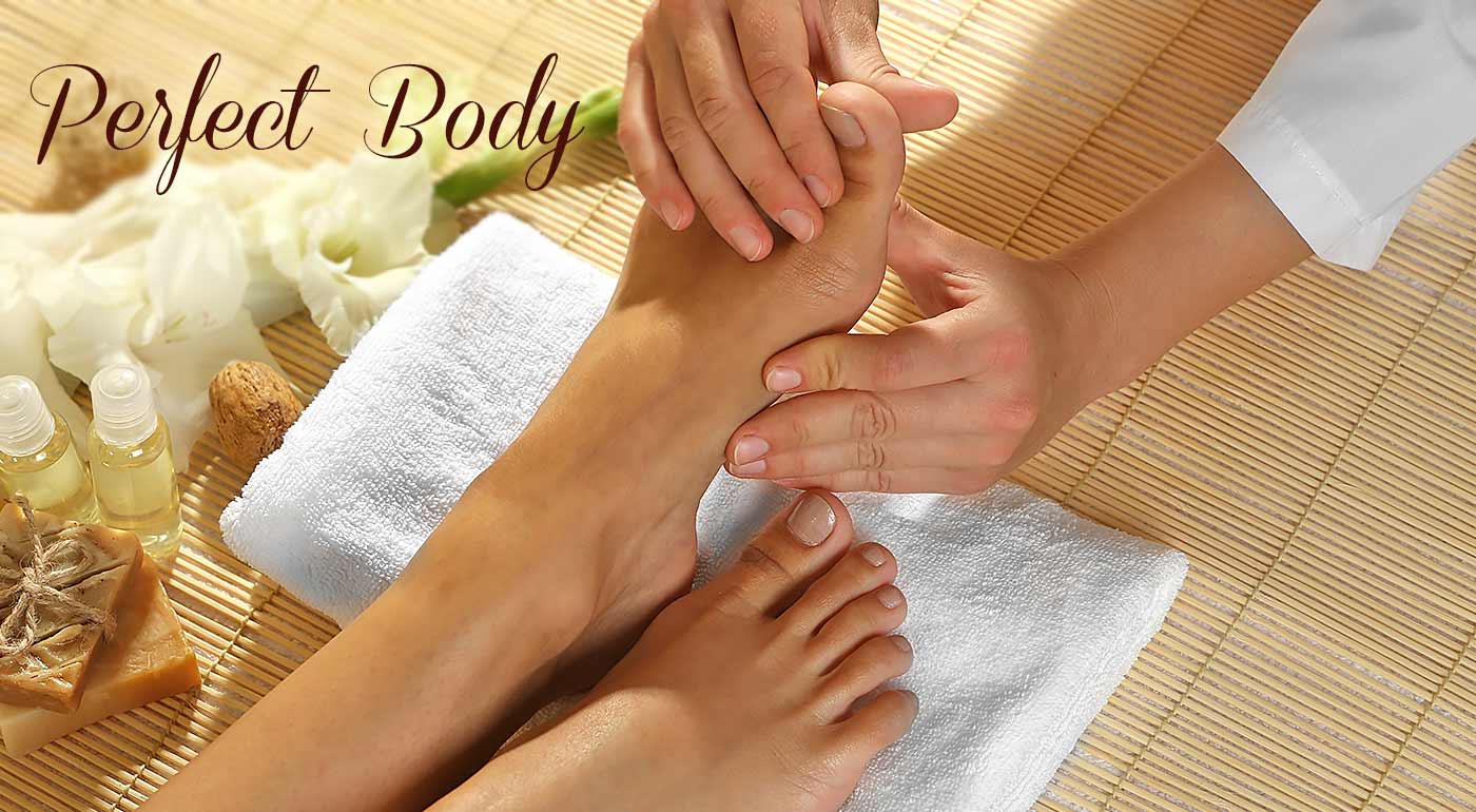 Polhodinová reflexná masáž chodidiel