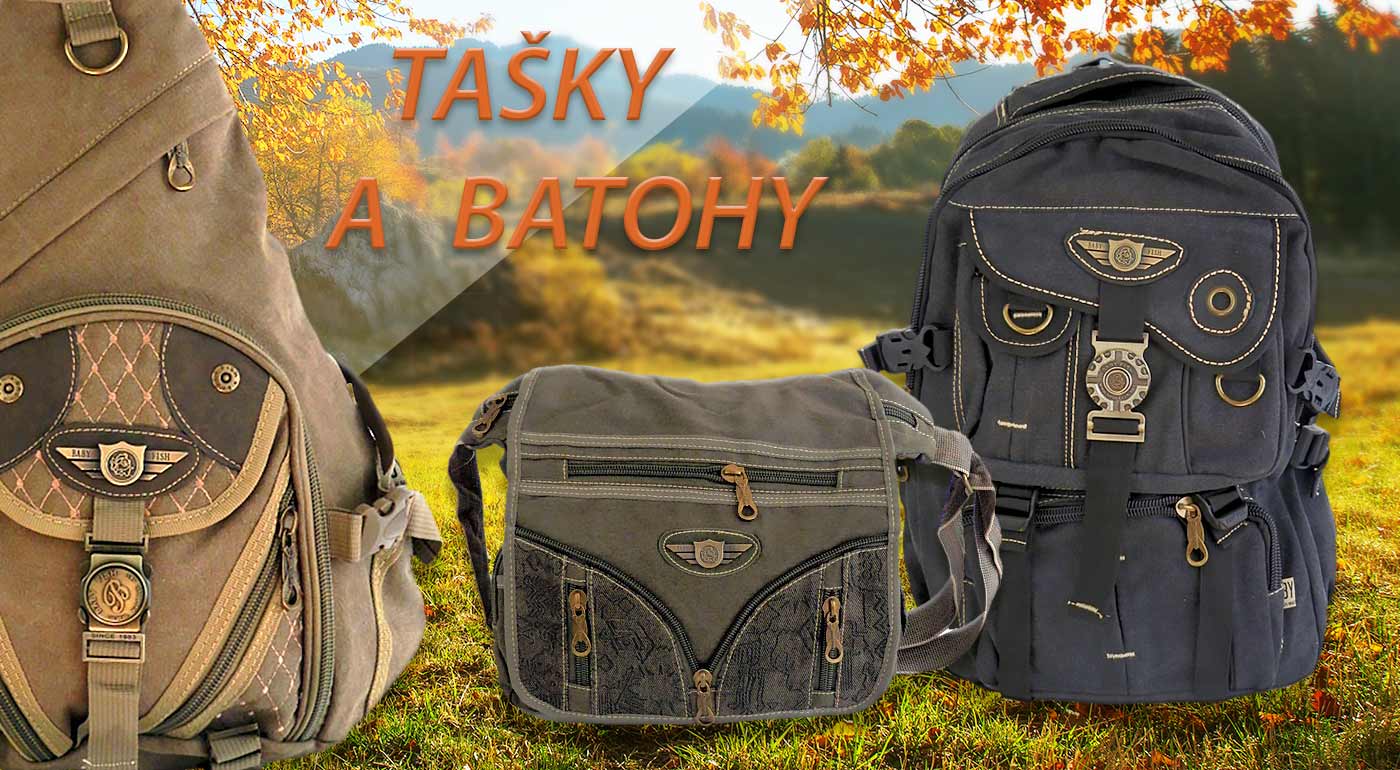 Tašky na plece a batohy s vojenským vzorom