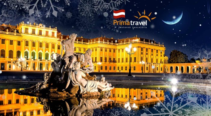 Advent na zámku Schönbrunn vo Viedni
