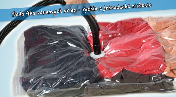 Extra veľké vákuové vrecia aj s poštovným.