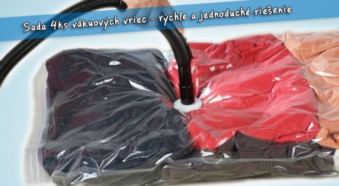 Extra veľké vákuové vrecia aj s poštovným.