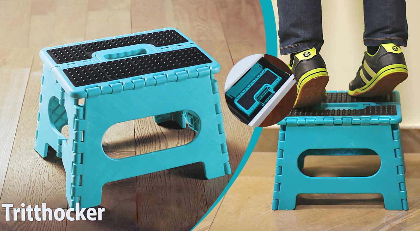 Skladací stupienok s protišmykovou úpravou